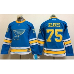 Blues #75 Ryan Reaves Light Blue 2017 Winter Classic Womens Stitched NHL Jersey