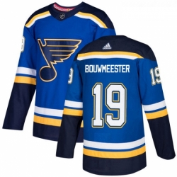 Youth Adidas St Louis Blues 19 Jay Bouwmeester Authentic Royal Blue Home NHL Jersey 