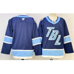 Men Tampa Bay Lightning Blank Blue 2026 Stadium Series Stitched Jersey