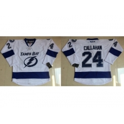 Tampa Bay Lightning #24 Ryan Callahan White Stitched NHL Jersey