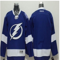 Tampa Bay Lightning Blank Blue Stitched NHL Jersey