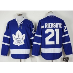 Maple Leafs #21 James Van Riemsdyk Blue New Stitched NHL Jersey