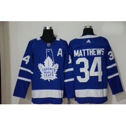 Maple Leafs 34 Auston Matthews Blue Adidas Jersey