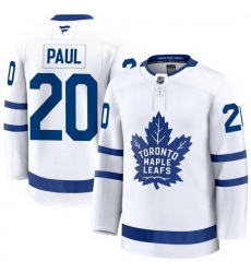 Men Toronto Maple Leafs  20 Nick Paul Fanatics Away White Premium Jersey