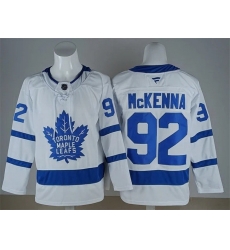 Men Toronto Maple Leafs  92 Gavin McKenna Fanatics Away White Player Jersey