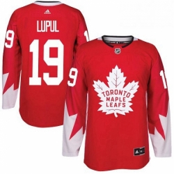 Mens Adidas Toronto Maple Leafs 19 Joffrey Lupul Premier Red Alternate NHL Jersey 