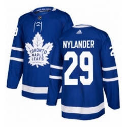 Mens Adidas Toronto Maple Leafs 29 William Nylander Premier Royal Blue Home NHL Jersey 