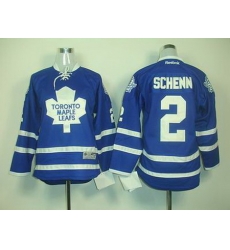 Youth Toronto Maple Leafs #2 SCHENN Blue jerseys