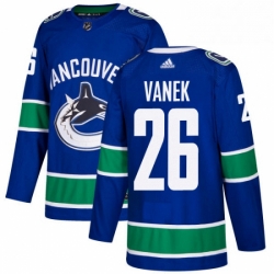 Youth Adidas Vancouver Canucks 26 Thomas Vanek Premier Blue Home NHL Jersey 