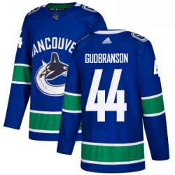 Youth Adidas Vancouver Canucks 44 Erik Gudbranson Premier Blue Home NHL Jersey 