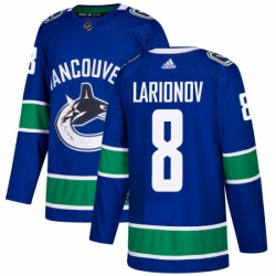 Youth Adidas Vancouver Canucks 8 Igor Larionov Authentic Blue Home NHL Jersey 