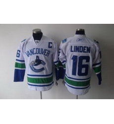 KIDS Vancouver Canucks 16 Trevor Linden white Jersey