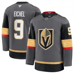 Men Vegas Golden Knights Active Player Custom Grey 2024 25 Alternate Stitched Hockey Jersey