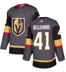 Mens Adidas Vegas Golden Knights 41 Pierre Edouard Bellemare Premier Gray Home NHL Jersey 