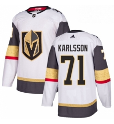 Womens Adidas Vegas Golden Knights 71 William Karlsson Authentic White Away NHL Jersey 