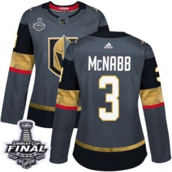 womens brayden mcnabb vegas golden knights jersey gray adidas 3 nhl home 2018 stanley cup final authentic