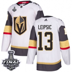 womens brendan leipsic vegas golden knights jersey white adidas 13 nhl away 2018 stanley cup final authentic