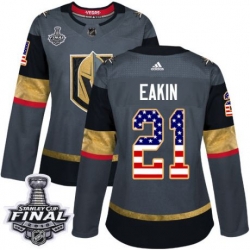 womens cody eakin vegas golden knights jersey gray adidas 21 nhl 2018 stanley cup final authentic usa flag fashion