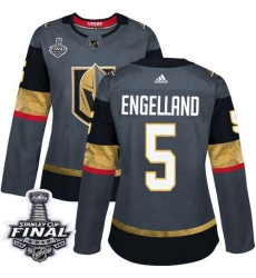 womens deryk engelland vegas golden knights jersey gray adidas 5 nhl home 2018 stanley cup final authentic