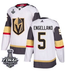 womens deryk engelland vegas golden knights jersey white adidas 5 nhl away 2018 stanley cup final authentic