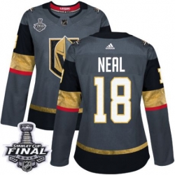 womens james neal vegas golden knights jersey gray adidas 18 nhl home 2018 stanley cup final authentic
