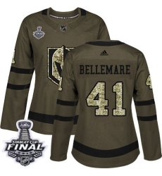 womens pierre edouard bellemare vegas golden knights jersey green adidas 41 nhl 2018 stanley cup final authentic salute to service