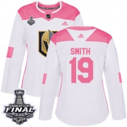 womens reilly smith vegas golden knights jersey white pink adidas 19 nhl 2018 stanley cup final authentic fashion