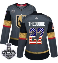 womens shea theodore vegas golden knights jersey gray adidas 27 nhl 2018 stanley cup final authentic usa flag fashion