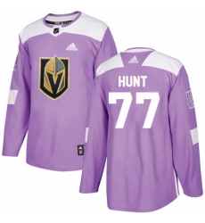 Youth Adidas Vegas Golden Knights 77 Brad Hunt Authentic Purple Fights Cancer Practice NHL Jersey 