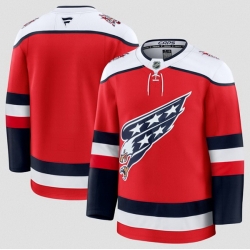 Men Washington Capitals Blank Red 2025 26 Alternate Stitched Hockey Jersey