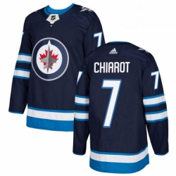 Youth Adidas Winnipeg Jets 7 Ben Chiarot Premier Navy Blue Home NHL Jersey 