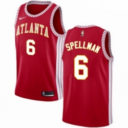 Mens Nike Atlanta Hawks 6 Omari Spellman Authentic Red NBA Jersey Statement Edition 