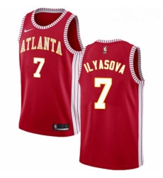 Youth Nike Atlanta Hawks 7 Ersan Ilyasova Authentic Red NBA Jersey Statement Edition 