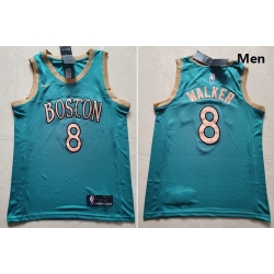 Celtics 8 Kemba Walker Blue 2019 20 City Edition Swingman Jersey