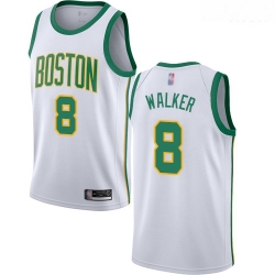 Celtics #8 Kemba Walker White Basketball Swingman City Edition 2018 19 Jersey