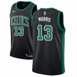 Mens Adidas Boston Celtics 13 Marcus Morris Authentic Black NBA Jersey Statement Edition 