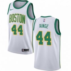 Mens Nike Boston Celtics 44 Danny Ainge Swingman White NBA Jersey City Edition