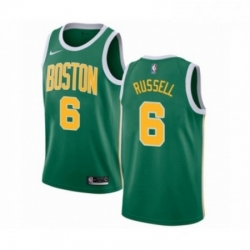 Mens Nike Boston Celtics 6 Bill Russell Green Swingman Jersey Earned Edition