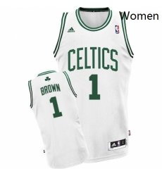 Womens Adidas Boston Celtics 1 Walter Brown Swingman White Home NBA Jersey