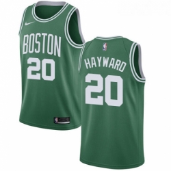 Womens Nike Boston Celtics 20 Gordon Hayward Swingman GreenWhite No Road NBA Jersey Icon Edition 