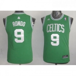 Celtics 9 Rajon Rondo Green Stitched Youth NBA Jersey 