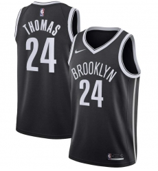 Men Brooklyn Nets Cam Thomas Cameron Thomas Black #24  Nike Icon Stitched NBA Jersey