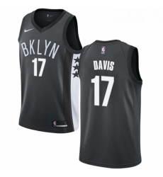 Womens Nike Brooklyn Nets 17 Ed Davis Swingman Gray NBA Jersey Statement Edition 