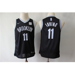 Youth Nets 11 Kyrie Irving Black Youth Nike Swingman Jersey