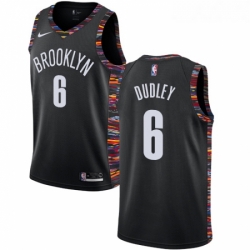 Youth Nike Brooklyn Nets 6 Jared Dudley Swingman Black NBA Jersey 2018 19 City Edition 