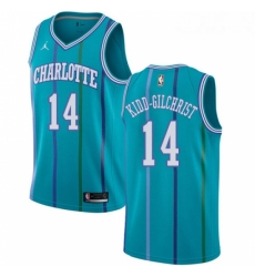 Womens Nike Jordan Charlotte Hornets 14 Michael Kidd Gilchrist Swingman Aqua Hardwood Classics NBA Jersey