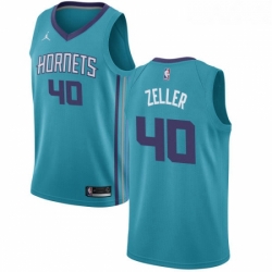 Womens Nike Jordan Charlotte Hornets 40 Cody Zeller Swingman Teal NBA Jersey Icon Edition