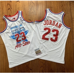 Bulls 23 Michael Jordan White 1981 All Star Hardwood Classics Jersey