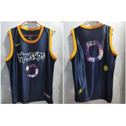 Monstars 0 Black Space Jam Stitched Movie Jersey