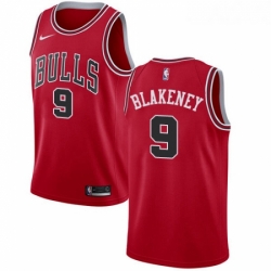 Womens Nike Chicago Bulls 9 Antonio Blakeney Swingman Red NBA Jersey Icon Edition 